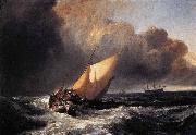 Dutch Boats in a Gale William Turner